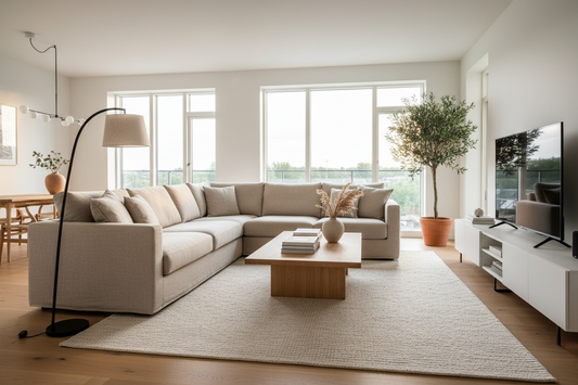 Nordic Linen Sectional Sofa