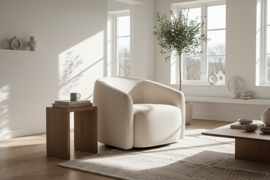 Bouclé Accent Lounge Chair