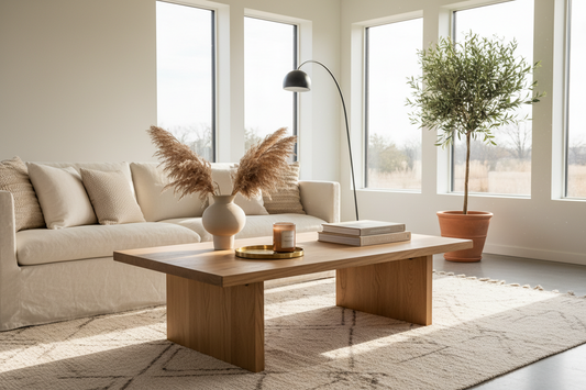 Solid Oak Coffee Table